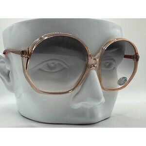 New 1970s Vintage Oversize Sunglasses Large Round Plastic Style | Grey Fade #635